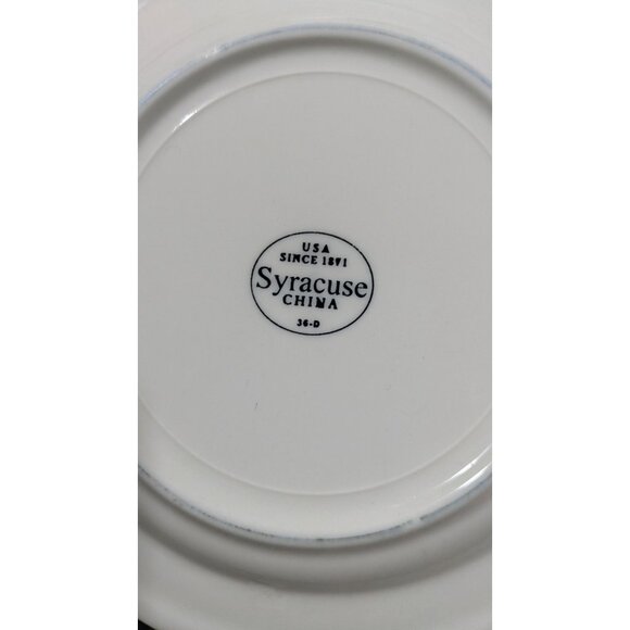 Syracuse China White Bread Plate 36-D USA Vintage Collectible - Picture 8 of 8